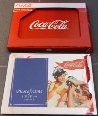 4705-3 € 10,00  coca cola fotolijst - spiegel boot